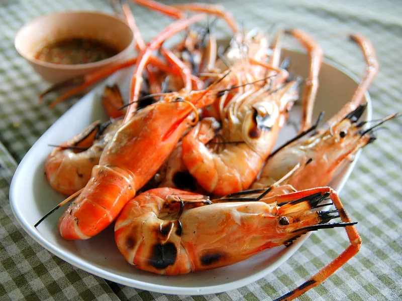 กุ้งเผา